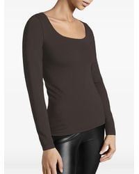Wolford - Circular-Knitted Long-Sleeve Top - Lyst