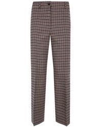 Seventy - Houndstooth-Pattern Tailored Trousers - Lyst