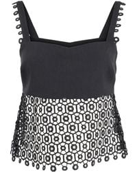 Jonathan Simkhai - Dorian Eyelet-Embellished Sleeveless Top - Lyst