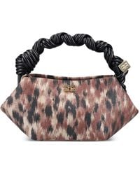 Ganni - Mini Bou Braided-Handle Tote Bag - Lyst