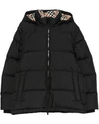 Burberry - Logo-Patch Puffer Jacket - Lyst