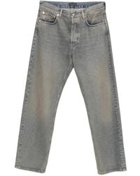 Haikure - Faded-Effect Logo-Patch Jeans - Lyst