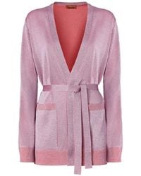 Missoni - Patch-Pocket Belted Cardigan - Lyst