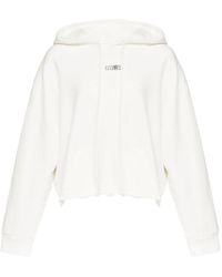 MM6 by Maison Martin Margiela - Felpa Con Cappuccio E Grafica Numerica - Lyst