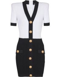 Balmain - ケーブルニット タイトドレス - Lyst
