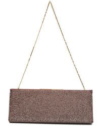 Lola Cruz - Écla Clutch Mit Strass-Kettenriemen - Lyst