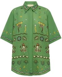 ALÉMAIS - Graphic-Print Short-Sleeve Shirt - Lyst