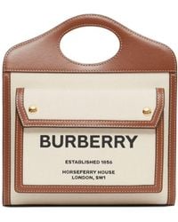 Burberry - Mini Two-tone Pocket Bag - Lyst