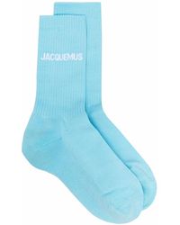 Jacquemus - Logo-Print Ribbed Socks - Lyst