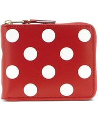 Comme des Garçons - Polka-Dot Zip-Fastening Wallet - Lyst
