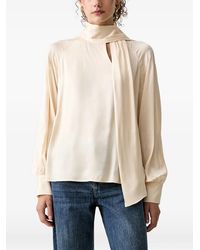 Liu Jo - Pussy-Bow Long-Sleeve Blouse - Lyst