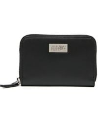 MM6 by Maison Margiela - Numeric Leather Zip Wallet - Lyst