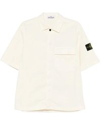 Stone Island - Dual Treatment Bellows Pocket Shirt - Lyst