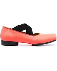 Uma Wang - Square-Toe Leather Ballerina Shoes - Lyst
