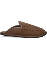 BOSS - Microfibre Slippers With Rubber Sole - Lyst