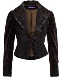 Ralph Lauren - Embroidered-Detail Blazer - Lyst
