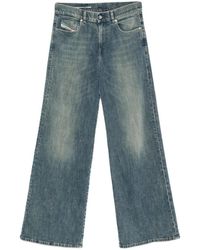 DIESEL - Faded Flared Jeans - Lyst