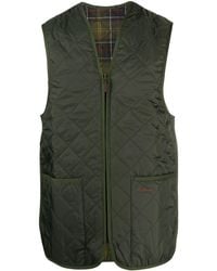 Barbour - Quilted Reversible Vest With Pockets - Lyst