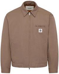 vowels - Logo-Patch Zip-Up Jacket - Lyst