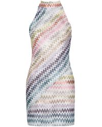 Missoni - Zigzag Lamé Mini Dress - Women's - Metallic Fibre/viscose/polyamide/polyester - Lyst