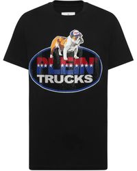 Philipp Plein - Round Neck T-Shirt Bulldog Crystal - Lyst