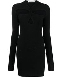 Philosophy Di Lorenzo Serafini - Cut-Out Ribbed Minidress - Lyst