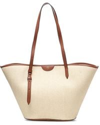 Mulberry 'Basket Tote' Shopping Bag in Natural | Lyst