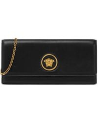Versace - Medusa-Plaque Calfskin Shoulder Bag - Lyst