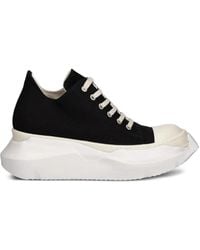 Rick Owens - Lace-Up Sculpted Sole Low-Top Sneakers - Lyst