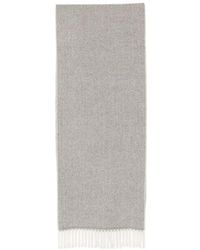N.Peal Cashmere - Herringbone-Woven Cashmere Scarf - Lyst