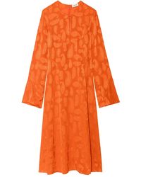 Zadig & Voltaire - Randon Paisley-Jacquard Silk Midi Dress - Lyst