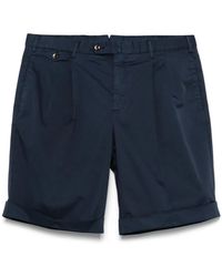 PT Torino - Pleat-Detail Shorts - Lyst