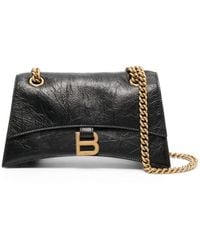Balenciaga - Crush Chain Leather Shoulder Bag - Lyst