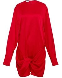Stella McCartney - Twist-Detail Mini Dress - Lyst