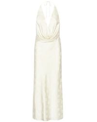ROTATE BIRGER CHRISTENSEN - Robe Longue En Satin À Dos-Nu - Lyst