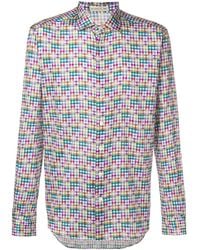 Etro Check Print Shirt - Pink