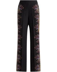 Etro - Plooibroek Met Paisley-Print - Lyst