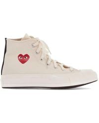 COMME DES GARÇONS PLAY - Small Heart Hi Top Shoes - Lyst