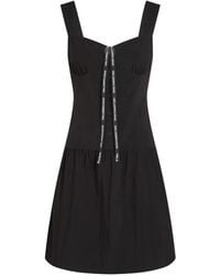 KARL LAGERFELD - Logo-Detail Mini Dress - Lyst