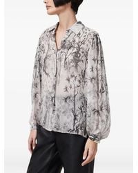 AllSaints - Hemd mit weiten Ärmeln - Lyst