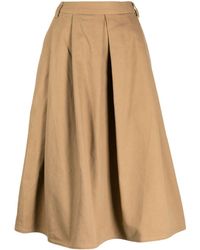 Sofie D'Hoore - Pleat-detailing Cotton Full Skirt - Lyst