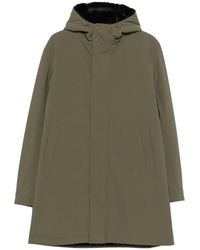 Herno - Faux-Fur Trim Hooded Jacket - Lyst