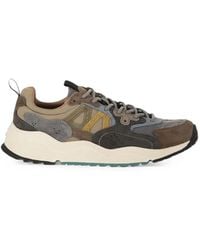 Flower Mountain - Solin Suede Panelled Sneakers - Lyst