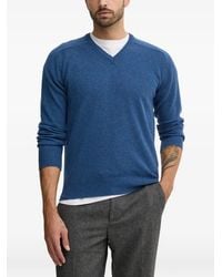 Benetton - Pull En Maille À Col V - Lyst