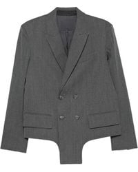 Tibi - Blazer En Laine À Boutonnière Croisée - Lyst