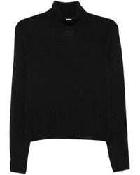 SOLOTRE - Ribbed-Knit Roll-Neck Sweater - Lyst