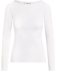 AYA MUSE - Long-Sleeve Boat-Neck Top - Lyst