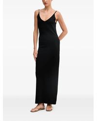Guess - Logo-Plaque Spaghetti-Strap Maxi Dress - Lyst