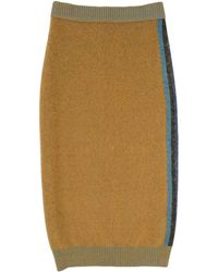 Circus Hotel - Stripe-Detail Midi Skirt - Lyst