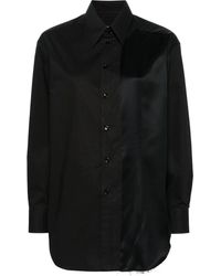 MM6 by Maison Martin Margiela - Panelled Cotton Shirt - Lyst